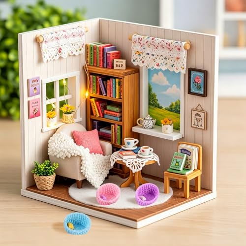 10Pcs Miniature Pet Bed Decorations Woven Cat Bed Doghouse Ornaments Miniature Dollhouse Furniture Accessories Small Micro Landscape Decor DIY Pretending Prop Decoration 1.22x0.87x0.79 in - style: Pet Bed