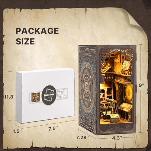 Book Nook Kits for Adults, Astronomy Museum DIY Miniature House Kit - Book Nook Shelf Insert Decoration, The Tiny House for Home Decor Gift.(Astronomy Museum) - color: Astronomy Museum
