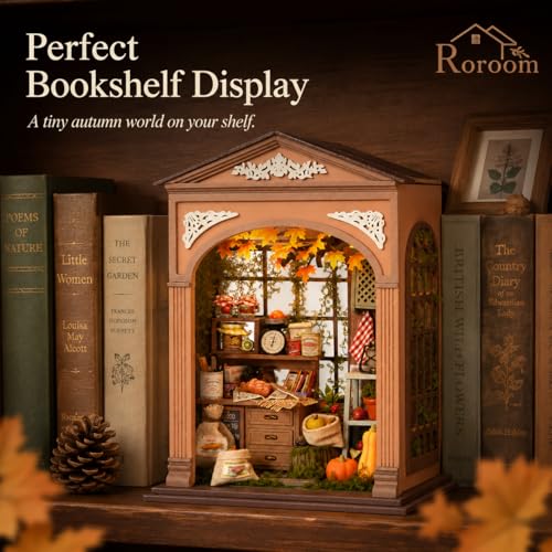 Roroom Book Nook Kit for Adults, Harvest Time House Building Kit - color: Harvest Time