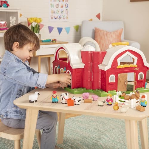 Battat Little Farmer's Playset Farm Animal Play Set, 25 Pieces, Toddler - style: Farm Animals with Acc (25 Pcs)