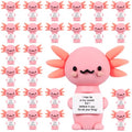 Gejoy 25 Pcs Mini Rubber Axolotl Toys Positive Mini Axolotls Figures - style: Axolotl