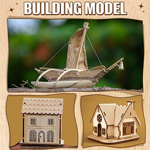 Riakrum Basswood Sheets Plywood Board Unfinished Wood Boards for Crafts for DIY Laser Projects Architectural Mini House Building Hobby Model Making(12 x 12 x 1/8 Inch,36) - size: 12 x 12 x 1/8 Inch