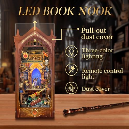 Book Nook Kit DIY Miniature House 3D Wooden Puzzle - Magic Academy - color: Magic Academy
