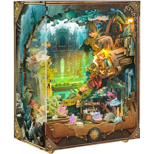 Book Nook Kit for Adults, Booknook DIY Miniature House Kit, Mini House Bookshelf Decor, Birthday Gift for Family, Friends - Discover Atlanta - color: Discover Atlanta