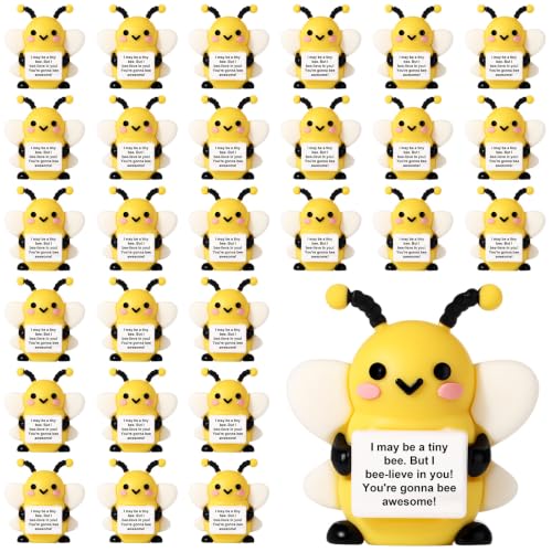 Gejoy 25 Pcs Mini Rubber Bee Toys Positive Mini Bees Figures - style: Bee