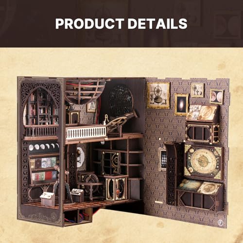 Book Nook Kits for Adults, Astronomy Museum DIY Miniature House Kit - Book Nook Shelf Insert Decoration, The Tiny House for Home Decor Gift.(Astronomy Museum) - color: Astronomy Museum