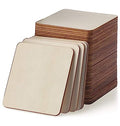 Unfinished Wood Pieces 80 Pcs 3"x3" inch Wood Board Wooden Squares Wooden Cutout Tiles, Rustic Craft Wood for Home Decoration, DIY Supplies - size: 80 Pieces 3"x3"x1/8"