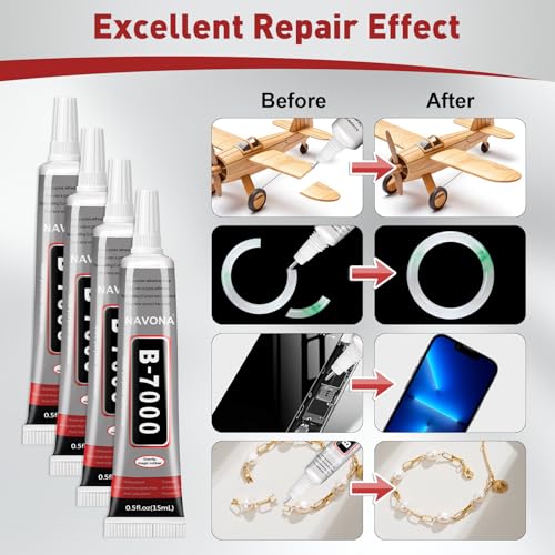 10 PCS 15ml B7000 Rhinestone Glue Clear with Precision Tip, Bedazzling Glue, Multipurpose Super Glues for Nail, Craft, Jewelry Making, Nail Art, DIY, Makeup, Shoes - size: 15ml 10pcs