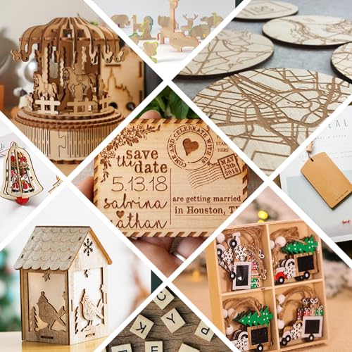 50 Pack Basswood Sheets 1/8x12x12 Inch 3mm Basswood for Laser Cutting, Drawing,Wood Burning, Architectural Models.Plywood Sheets Unfinished Wood Sheets for DIY Crafts. - size: 50P 12X12X1/8in