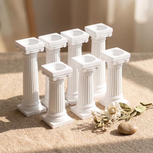 VOSAREA Roman Column Decoration 6Pcs Mini Pillars for Photography Props DIY Wedding Decor Sand Table Accent