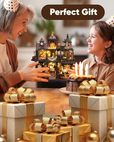 DIY Miniature House Kit Dollhouse Kit for Adults to Build Mini Magic House - color: Magic Eltz Castle