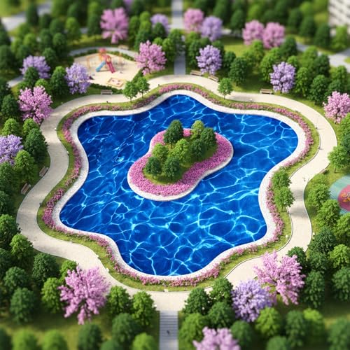 Diorama Water Fake Water 6PCS Artificia-Water Sticker