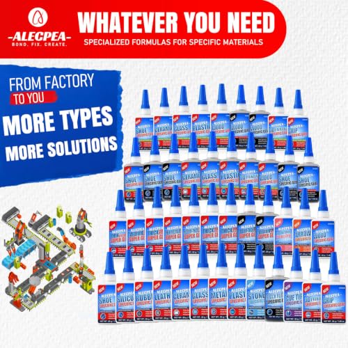 ALECPEA Glass Glue Clear, 20g Thin Super Glue for Glass with 3 Droppers - color: Glass Glue