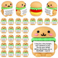 Gejoy 25 Pcs Mini Rubber Burger Toys Positive Mini Burgers Figures - style: Burger