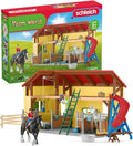 Schleich Farm World - 82Pc Horse Stable Playset - Kids Ages 3+ | 42485