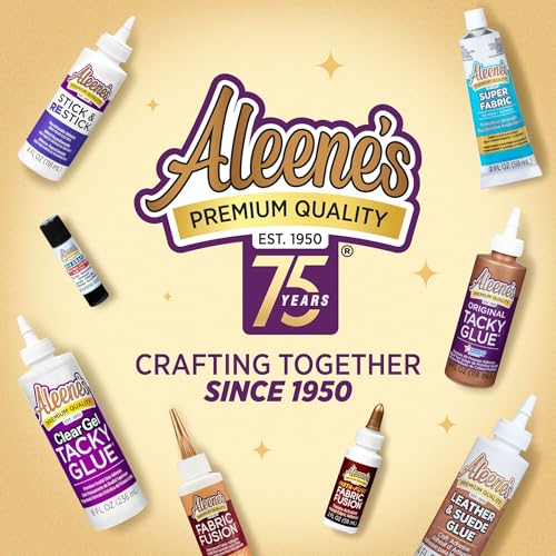 Aleene's Original Tacky Glue, All Purpose Adhesive, Perfect for Crafts and DIY Projects, Dries Fast and Clear, 2 fl oz 6-Pack