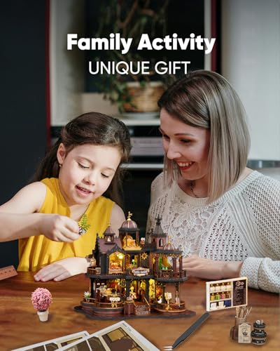 DIY Miniature House Kit Dollhouse Kit for Adults to Build Mini Magic House - color: Magic Eltz Castle