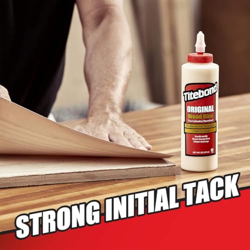 Titebond Original Wood Glue 5062, Industry Standard for Woodworking, Furniture Repair/Assembly, Construction, Home Repair or Modeling, 4 oz - size: 4 fl oz