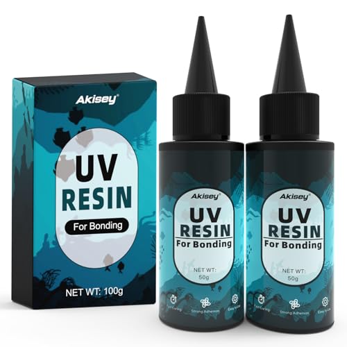 Akisey 100g UV Resin for Bonding & Fast Curing in Seconds - size: 101g