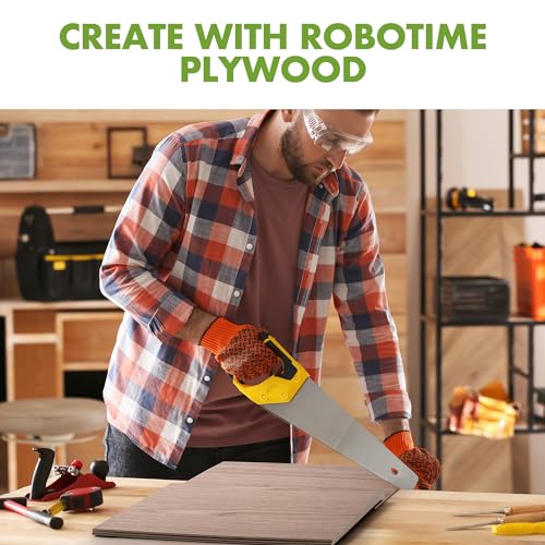 ROBOTIME 6Pcs 3mm Walnut Plywood for Laser Cutting, 1/8 Plywood Crafting Wood 12"x12", Engraving and DIY Projects, Thin Walnut Boards for Wood Project and Engraving - color: Walnut, size: 1/8" x 12" x 12"-6 Pack