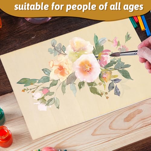 12PCS Balsa Wood Sheet, 2mm 4x8in and 4x4in Thin Unfinished Wood Boards Plywood Sheets Wood Sheets for Crafts for Laser Cutting DIY Crafts Architectural Models Wood Burning
