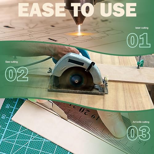 24 Pack 12"x12"Basswood Sheets 1/8",3mm Basswood for Laser Cutting,3mm Plywood Unfinished Wood Craft Wood for DIY Ornaments and Models Drawing Painting Engraving Wood Burning and Laser Cutting