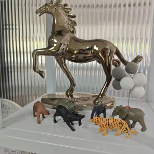 12 PCS Forest Animals Figurines Wildlife Jungle Animal Statue