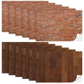 Flutesan 12 Pcs Miniature Dollhouse Wallpaper, 2 Styles - style: 2 Styles