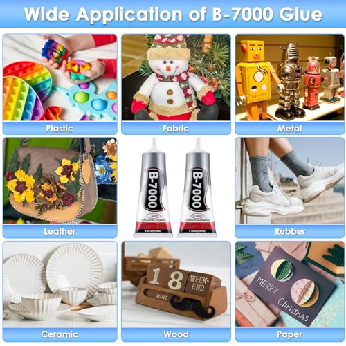 B7000 Rhinestones Glue for Crafts, 2pcs 130ML Glue of Diamond Jewelry - color: 2x130 ml / 4.4 oz