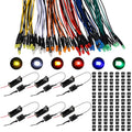 126 Pcs Pre Wired 12V LED Light Kit Battery Holders Craft, 3 mm - size: 3 mm