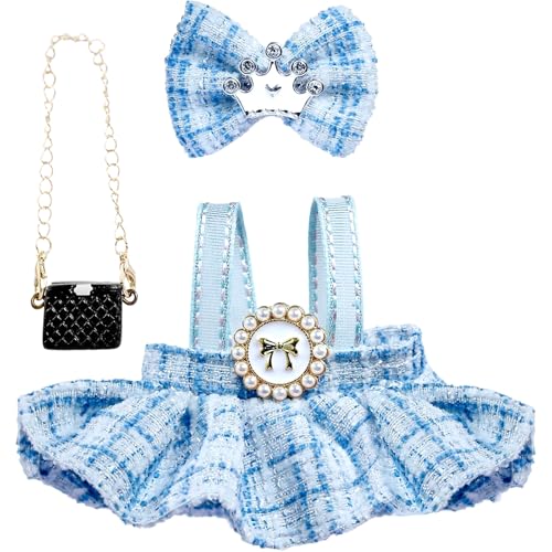 Clothes for LABUBU Doll (NO Doll),Outfit for LABUBU,Clothes Set for LABUBU Dress Up,Accessories for LABUBU - color: Light Blue