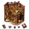 DIY Book Nook Kit for Adults, Miniature House Kit, Dream Bookstore