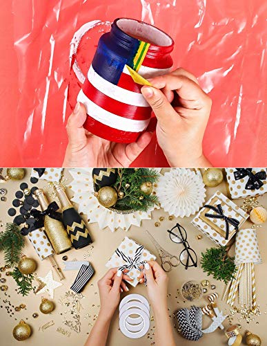 cridoz Double Sided Adhesive Tape, 9 Rolls Double-Side Craft Tape for Card Making, Scrapbooking, DIY Crafts and Office School Stationery Supplies (1/4 Inch, 25 Yards Per Rool) - size: 1/4 inch x 25 yards