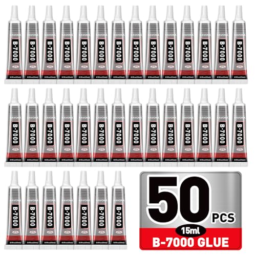 50 PCS 15ml B7000 Rhinestone Glue Clear, Bedazzling Glue for Craft, Jewelry - size: 15ml 50pcs