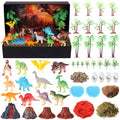 48 Pcs Dinosaur Diorama Kit Habitat Project Box Set - color: Dinosaur