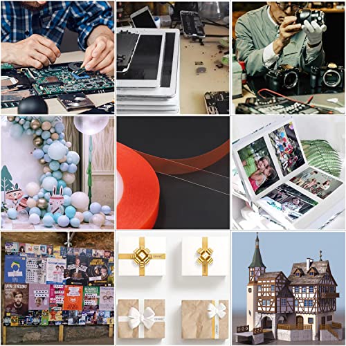 25mm x 25M (1" x 82ft) Clear Double Sided Strong Adhesive Tape - size: 25mm