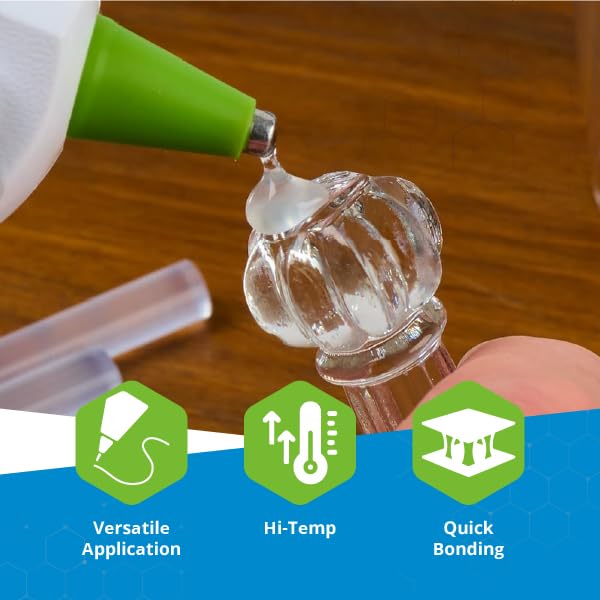 Adtech Mini Hot Glue Sticks Clear | High Temperature | Bonds in 30 Seconds | 800 Count, Pack of 8 - size: 800 pieces total (Pack of 8)