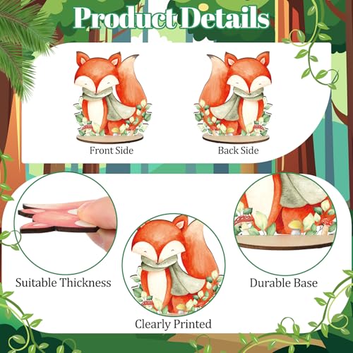 16 Pcs Woodland Animals Table Centerpieces Baby Shower Decoration