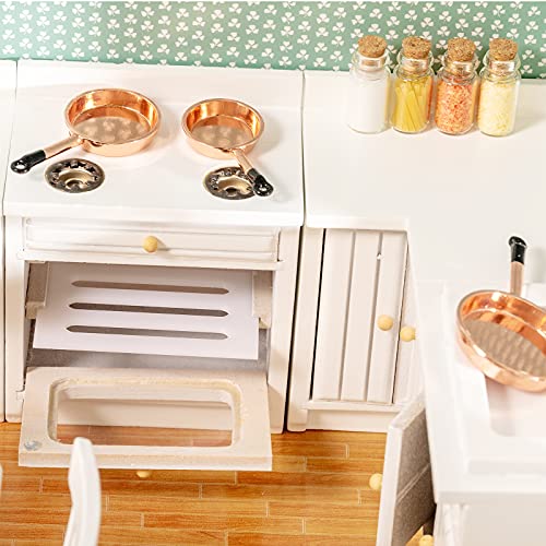 Wooden Dollhouse Furniture Set for Dollhouse Kitchen, 1 12 Scale - style: White Kitchen Set