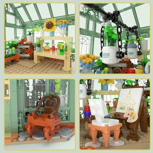 Xbert Greenhouse Building Set with 2 Minifigures for Girls Age 8-12+