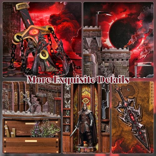 CCCDF Book Nook Kit, DIY Miniature Dollhouse Sword of Fire Magic - color: Sword of Fire