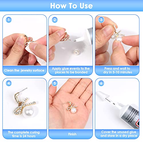 B7000 Glue for Rhinestones Crafts, 3PCS Clear B-7000 Super Jewelry Glue - color: 3x50 ml / 1.68 oz