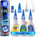 CA Glue with Activator 20x Thin Medium Thick Glue Kit 20x16.9oz Accelerator - size: 20 Pack