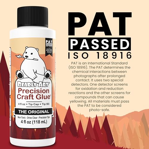 Bearly Art Precision Craft Glue Original 4 fl oz with Tip Kit Archival - size: 4 fl oz