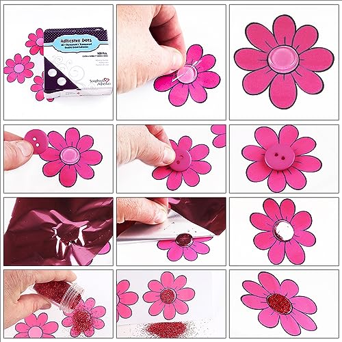 Scrapbook Adhesives by 3L Permanent Dodz, 3D, 1/2-Inch, 100/Pack, Clear - style: 3D