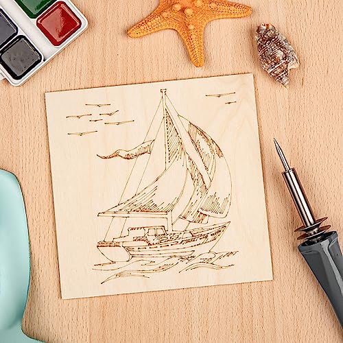 18 Pack Basswood Sheets 6X 6 x 1/16 Inch Thin Wood Sheets for Crafts - size: 18 Pack 6 x 6 x 1/16 inch