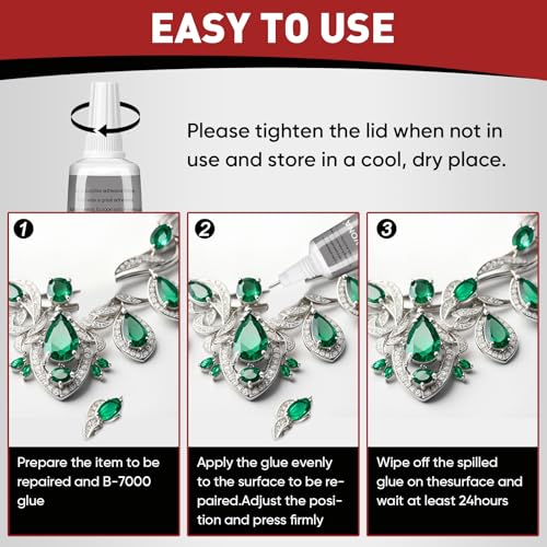 25 PCS 15ml B7000 Rhinestone Glue Clear, Bedazzling Glue for Craft, Jewelry - size: 15ml 25pcs