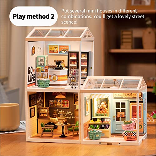 Rolife Super Creator DIY Plastic House Building Set (Golden Wheat Bakery) - style: Toasted Bakery