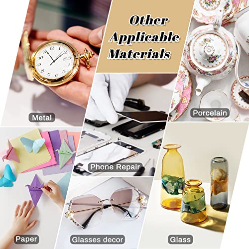 B7000 Glue Clear Adhesive, Jewelry Bead B-7000 Glue Semi Fluid Adhesive Glue High Viscosity with Precise Tips for Rhinestones Fabric, Glass, Jewelry Making, DIY Art Crafts, Leather, Toys (2x25ML) - color: 2 x25 ML/ 2.1fl oz