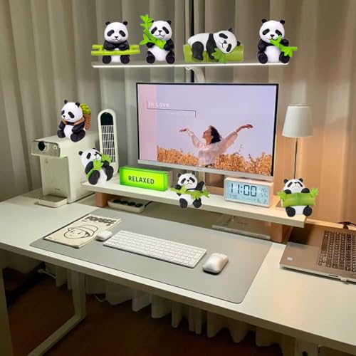 8 Mini Resin Panda Figurines for Garden, Planter and Cake Decor - style: 8PCS mini panda